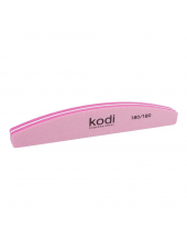 Баф для ногтей «Полумесяц» (цвет: розовый) 180/180 грит, Kodi